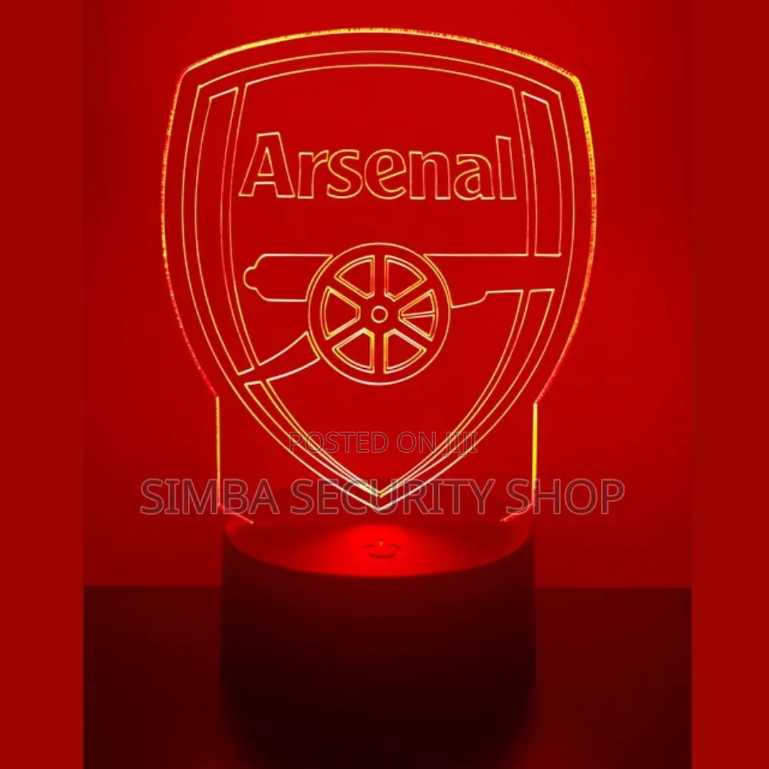 Arsenal 3d Illusion Football Club Led Night Lamp Team Logo Gift RGB