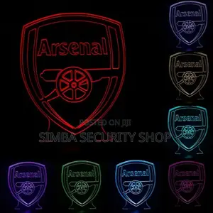 Arsenal 3d Illusion Football Club Led Night Lamp Team Logo Gift RGB