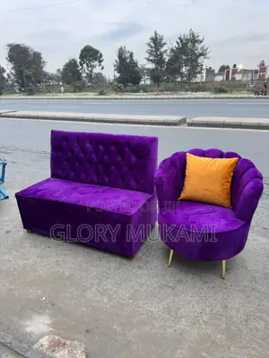 Purple Manicure Set Sofa And Chair