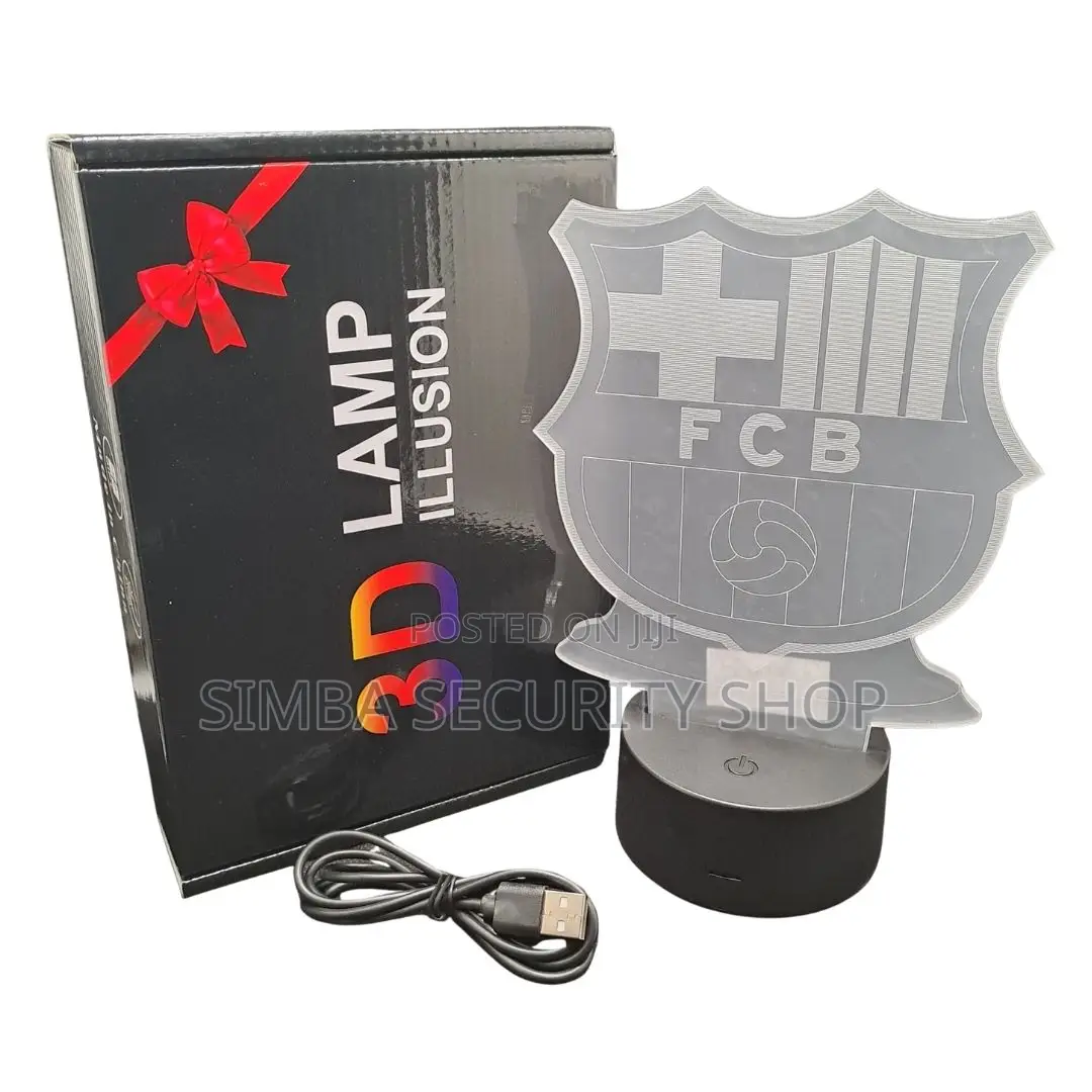 Barcelona Barca Fcb Merchandise Night Lamp Light Fans Men Gift Led