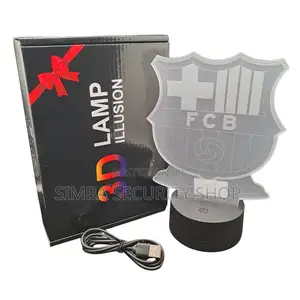 Barcelona Barca Fcb Merchandise Night Lamp Light Fans Men Gift Led