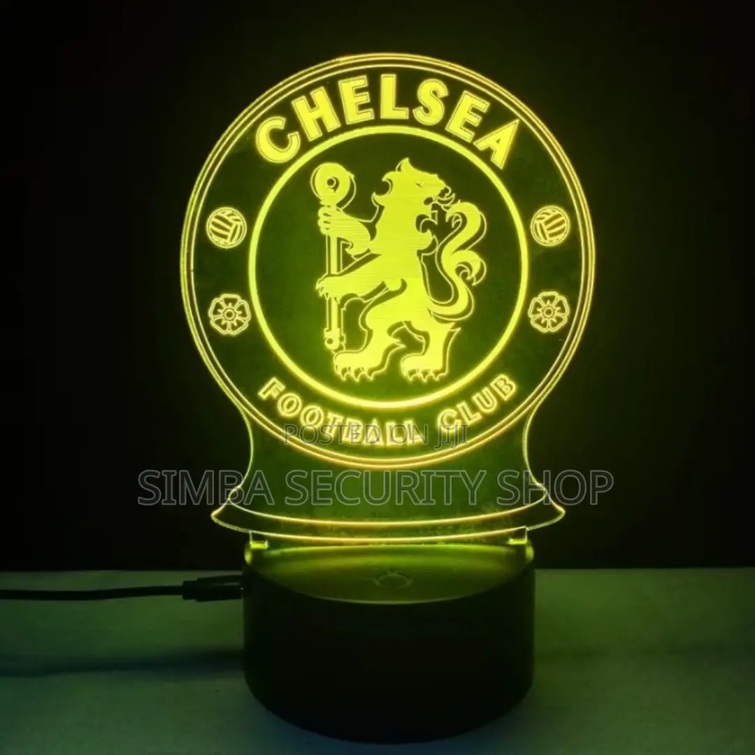 Chelsea 3d Football Club Night Light Holographic Lamp Gift