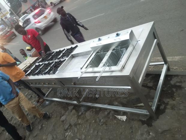 Decent Six Burner Combined Kitchen Unit