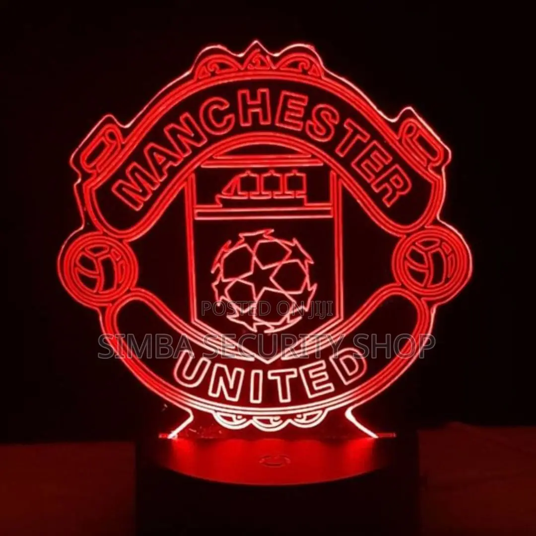 Manchester United Man U 3d Football Club Night Light RGB Logo Lamp