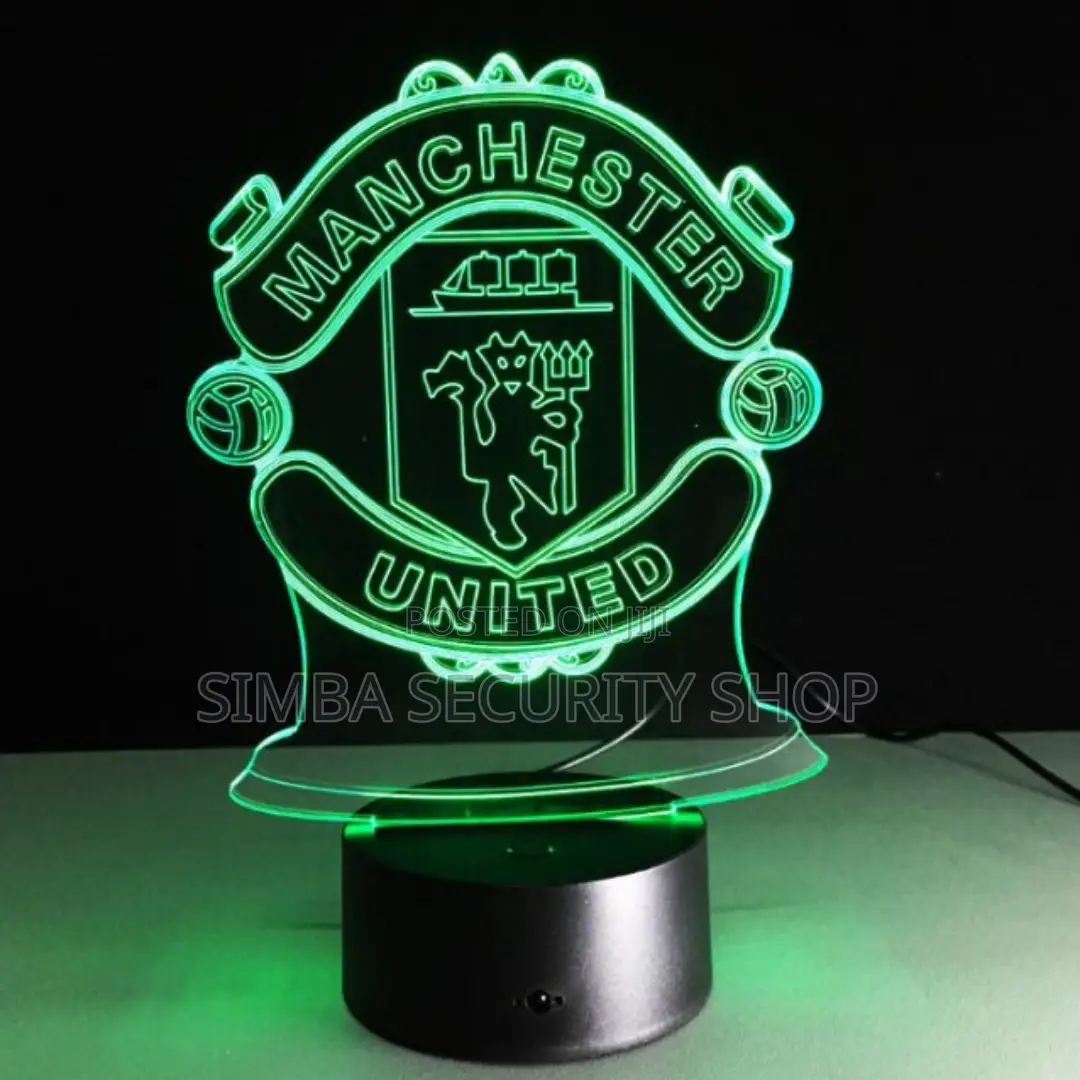 Manchester United Man U 3d Football Club Night Light RGB Logo Lamp
