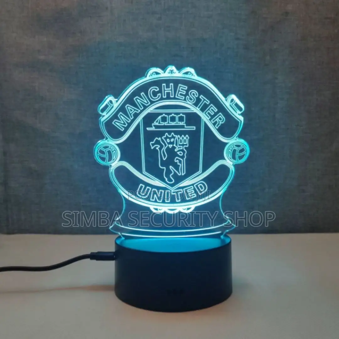 Manchester United Man U 3d Football Club Night Light RGB Logo Lamp