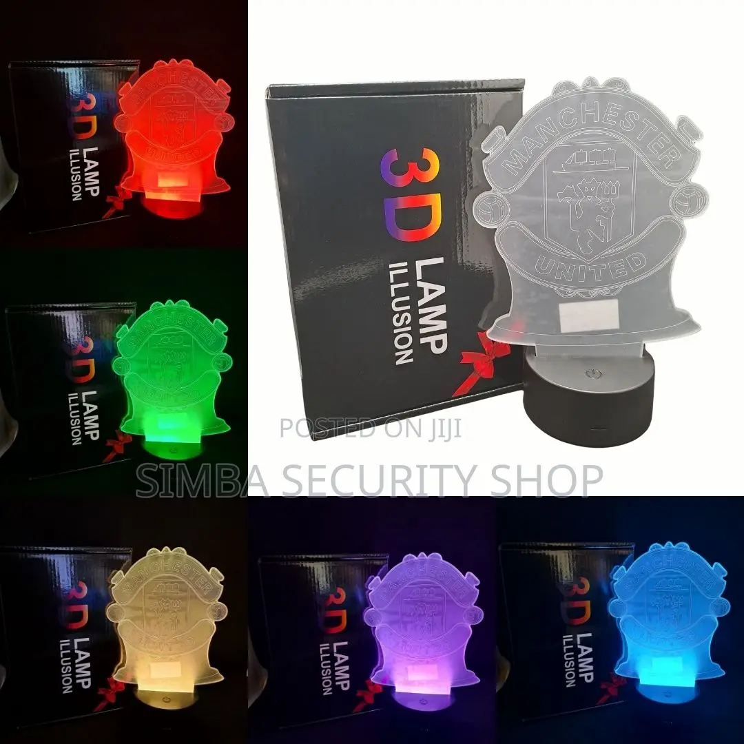 Manchester United Man U 3d Football Club Night Light RGB Logo Lamp