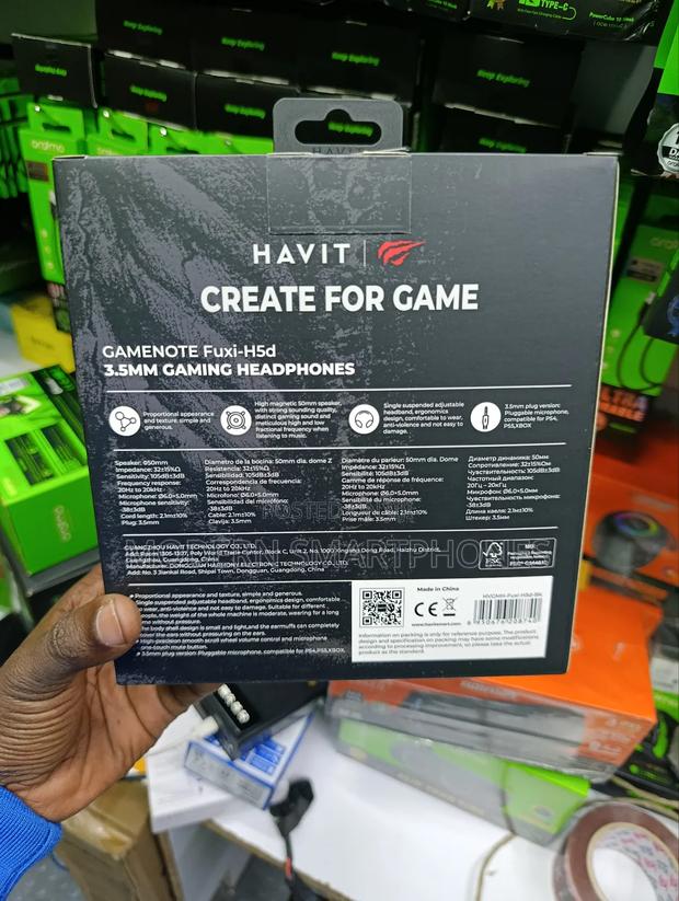 Havit Fuxi-H5d Wired Gaming Headphones, 3.5mm Plug Detachable Mic
. Ni - thumbnail 2