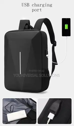 Original Heavy Duty Laptop Bag With Usb Cable,Lock and Water Bottle