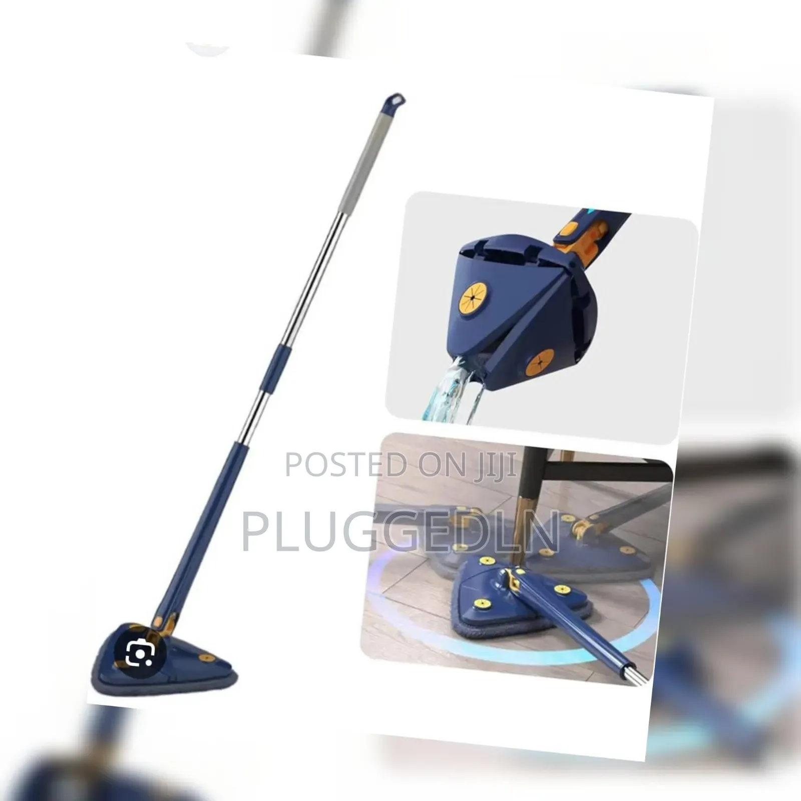 Long Handle Triangular Twist Mop