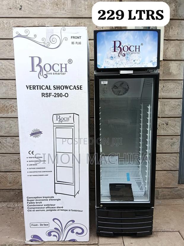 ⁠229 Litres Roch Vertical Showcase Display Fridge - main view
