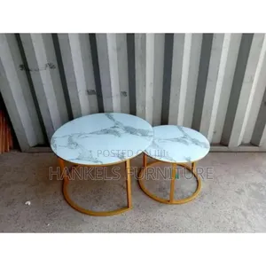 Generic Marble Coffee Stools (Glass Effect)