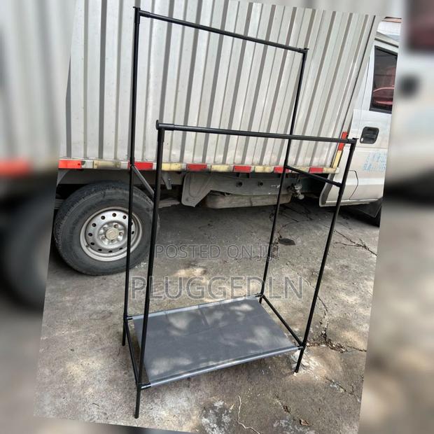 *Double Pole Clothing Rack - thumbnail 2