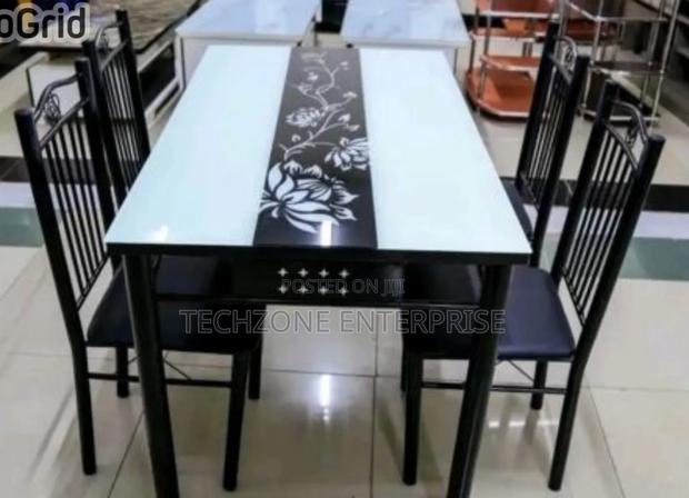 Unique Design Executive Black 4 Sitter Dinning Table 