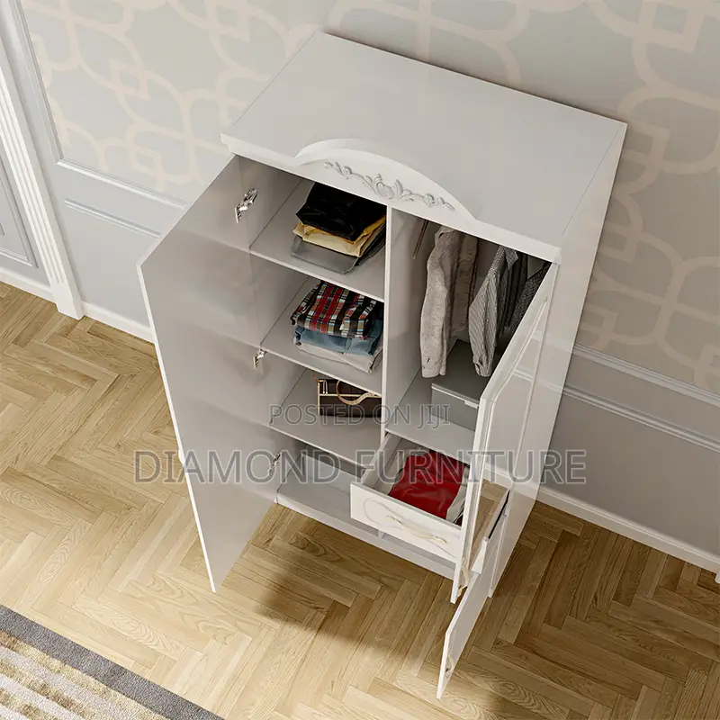 Wardrobe; Affordable 2 Door Wardrobe – Practical Storage Unit