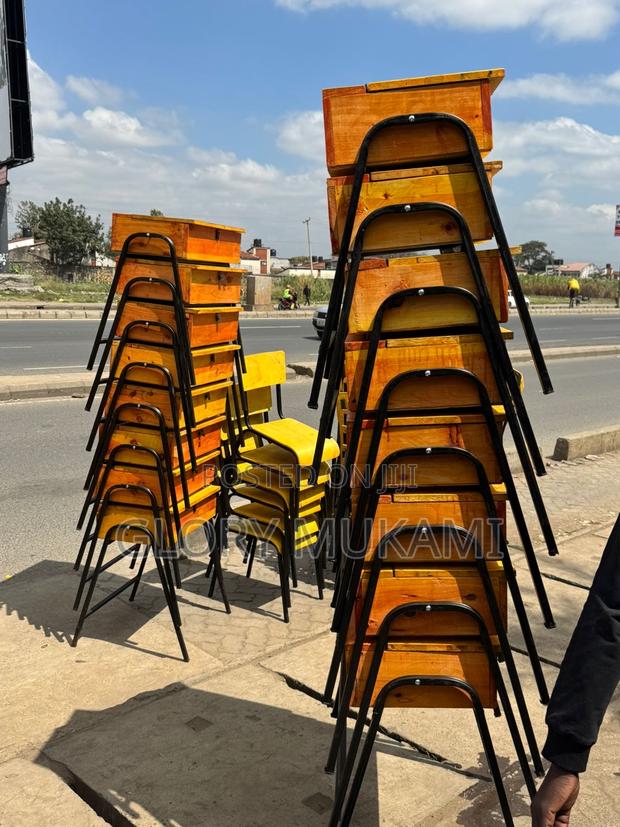 School Lockers And Chairs - main view