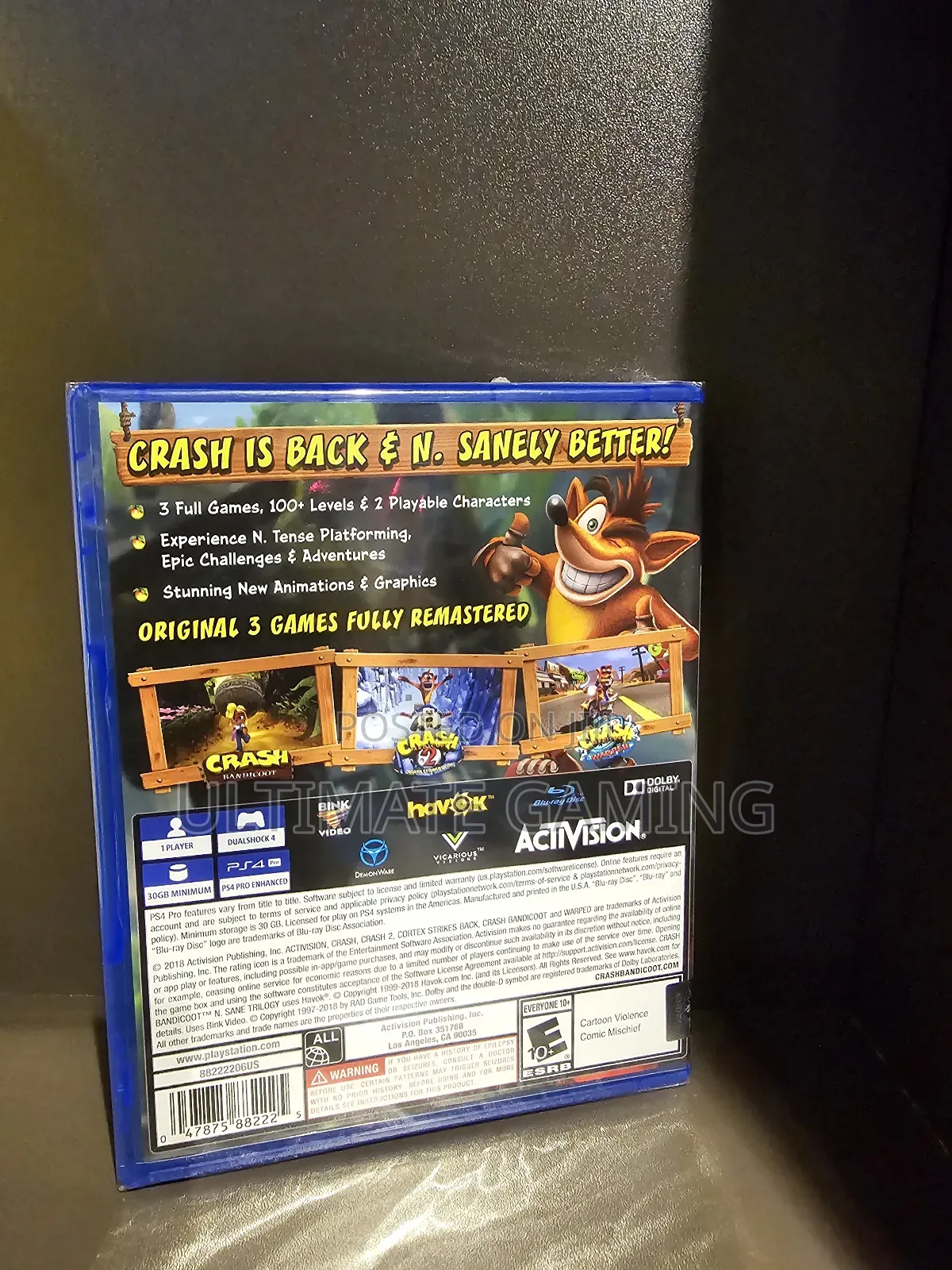 Ps4 Crash Bandicoot Nsane Trilogy