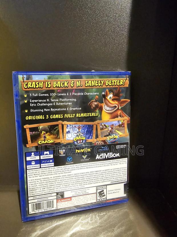 Ps4 Crash Bandicoot Nsane Trilogy - thumbnail 2