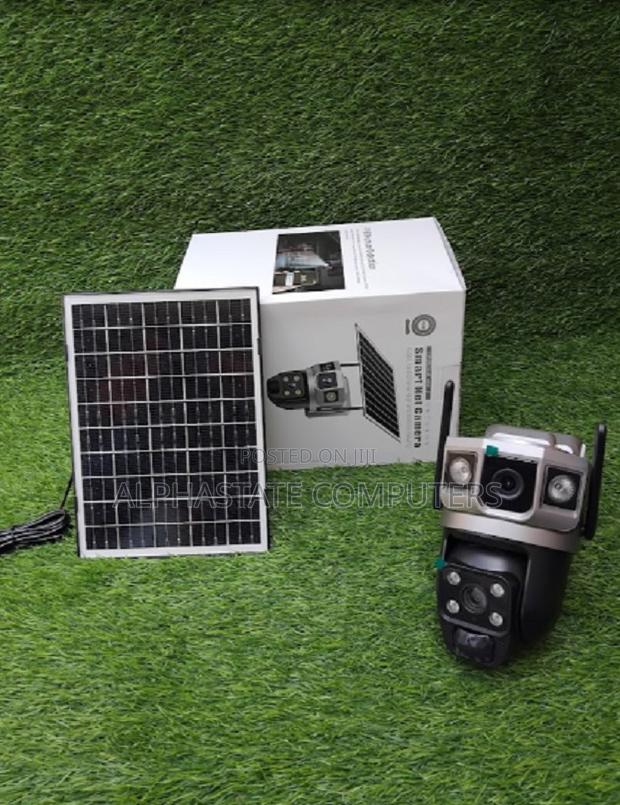 Dual Lens Night Vision Wifiremote Monitoring Camera Solar Powered
