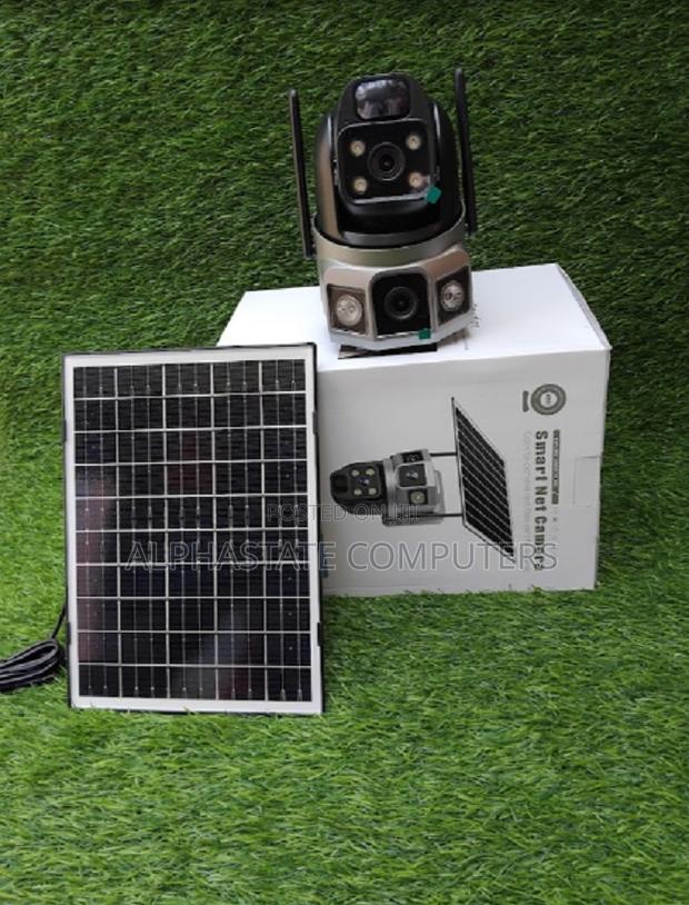 Dual Lens CCTV Monitor Wireless Solar Camera Wifi Enabled Camera