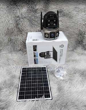 Wifi Solar Powered Dual Lens CCTV Camera V380pro Camera - thumbnail 2