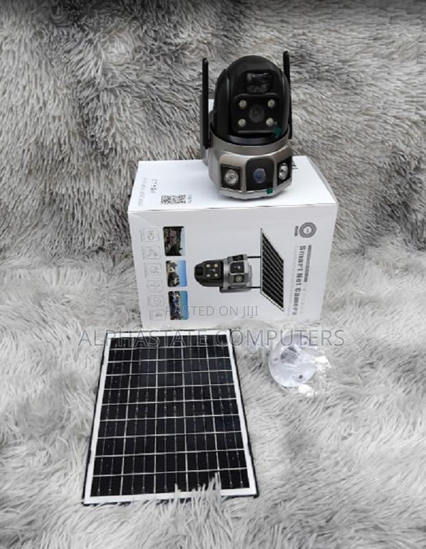 Wifi Solar Powered Dual Lens CCTV Camera V380pro Camera - main view