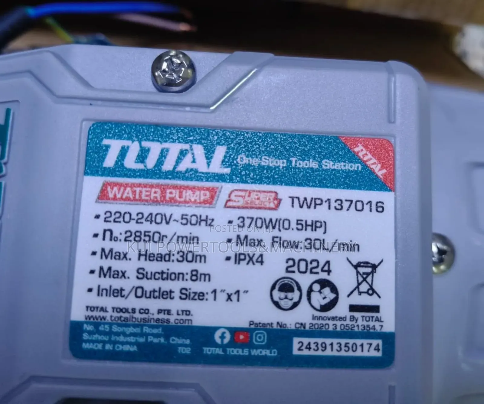 Total 0.5hp Booster Pump / 0.5 Hp Water Pump