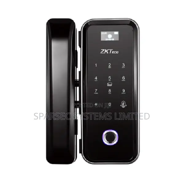 Gl300 Glass Door Lock With Fingerprint, Mf Card, Password Verification
