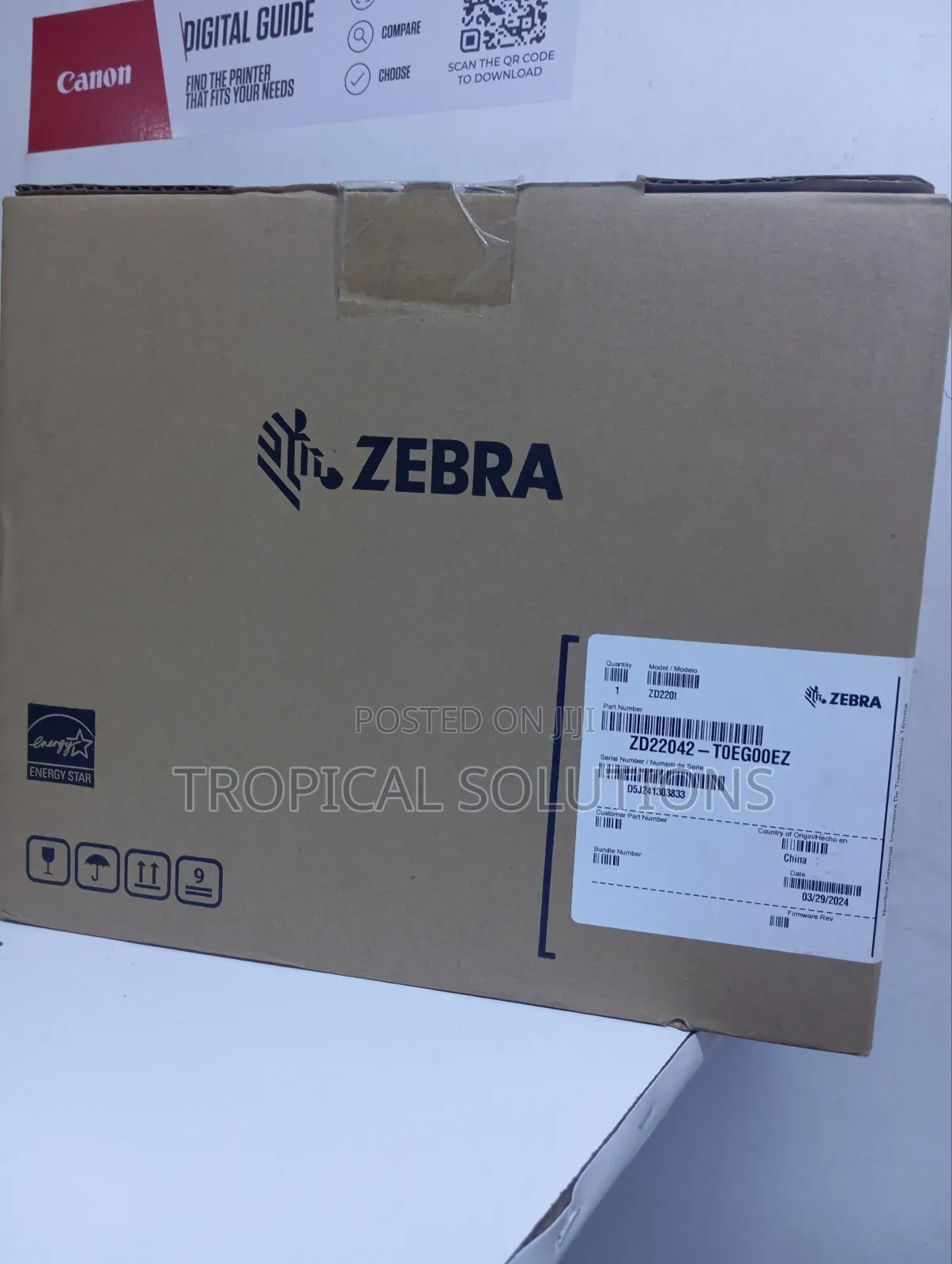 Zd220t Barcode Label Thermal Transfer Printer Zebra Zd220t