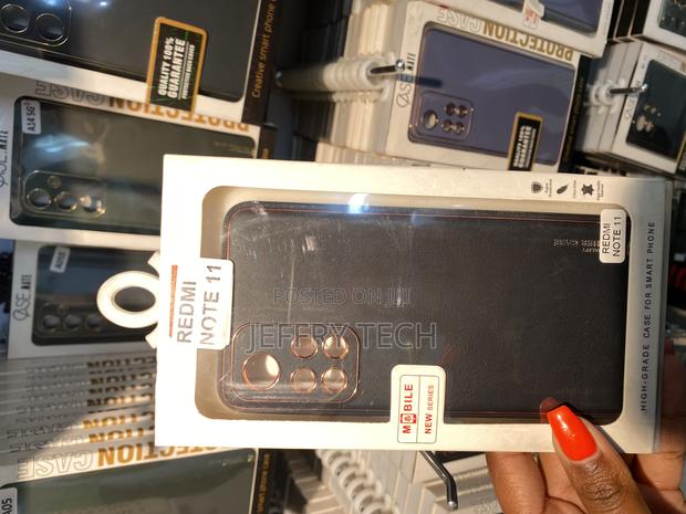 Pixie Xiaomi Redmi Note 11 Genuine Leather Plating Phone Case - main view