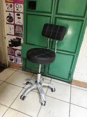 Pedicure Black Comfortable Stool