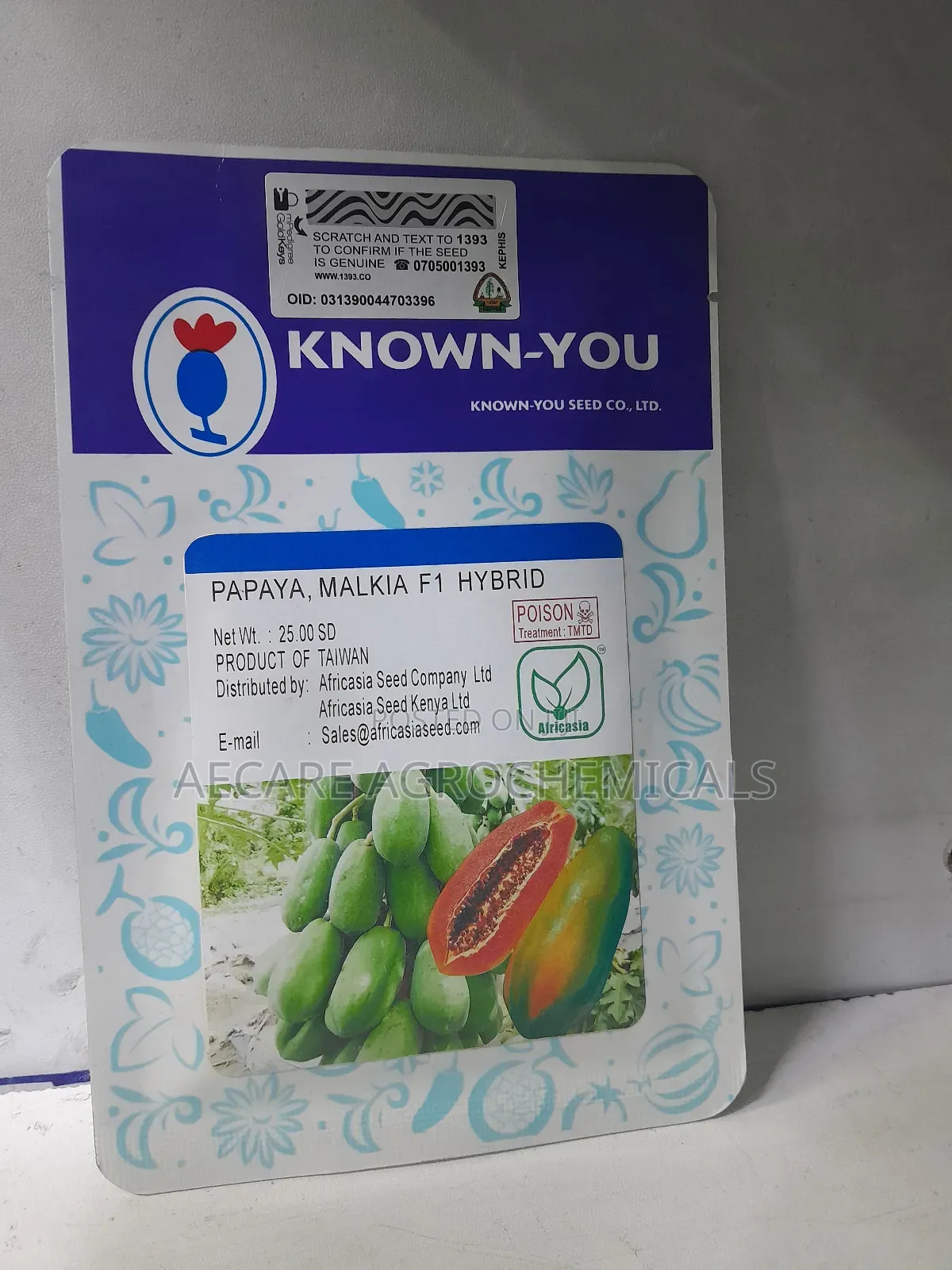 Papaya Seeds Malkia F1 Hybrid 25 Seeds