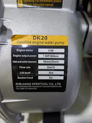 Dera Water Pump 2" 7.5hp