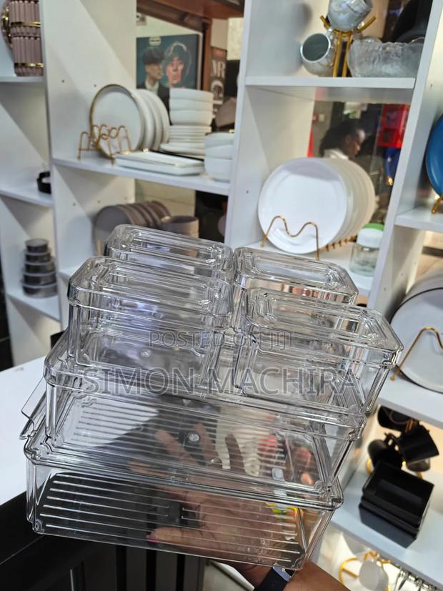 7pcs Stackable Fridge Containers - main view