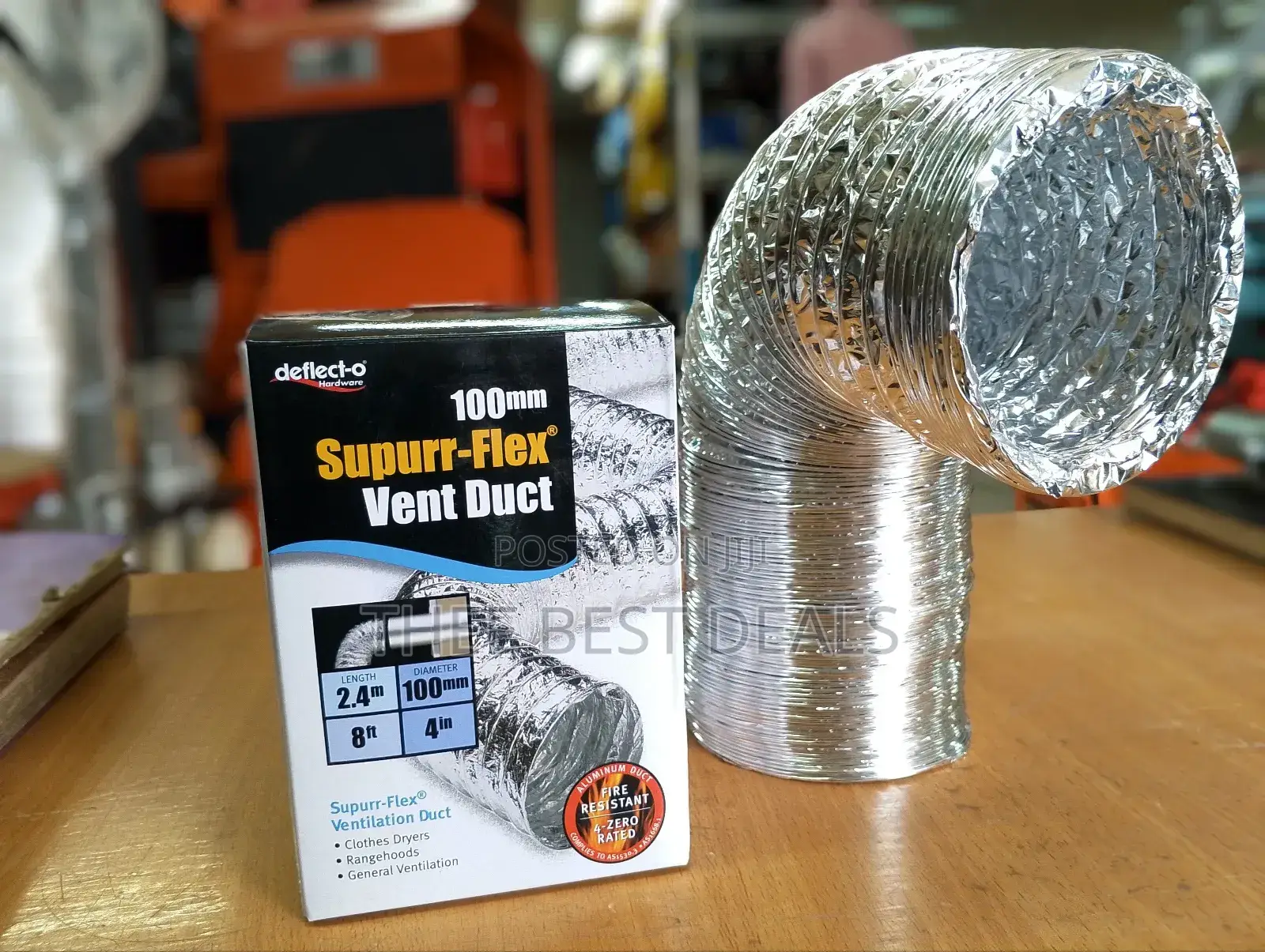 100mm (4") Aluminium Vent Duct