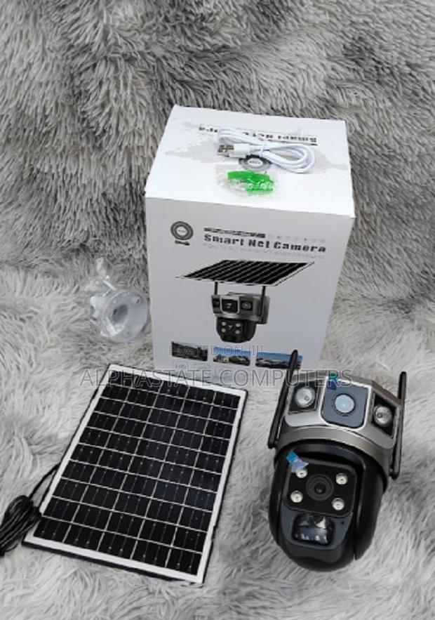 V380 Solar Outdoor Camera Wireless Dual Len Wifi Waterproof