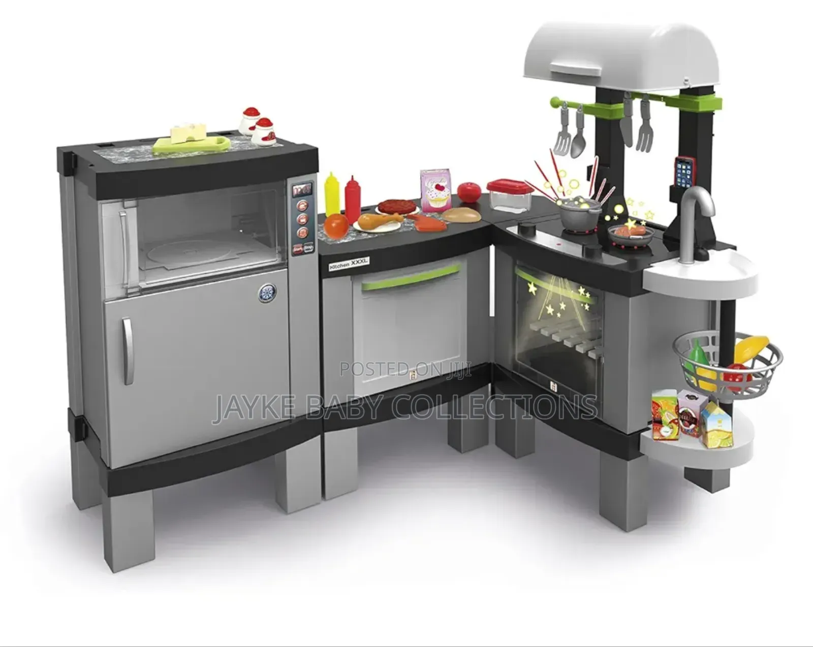 Kids Xl Toy Kitchen Set With Lights Cooking Effect