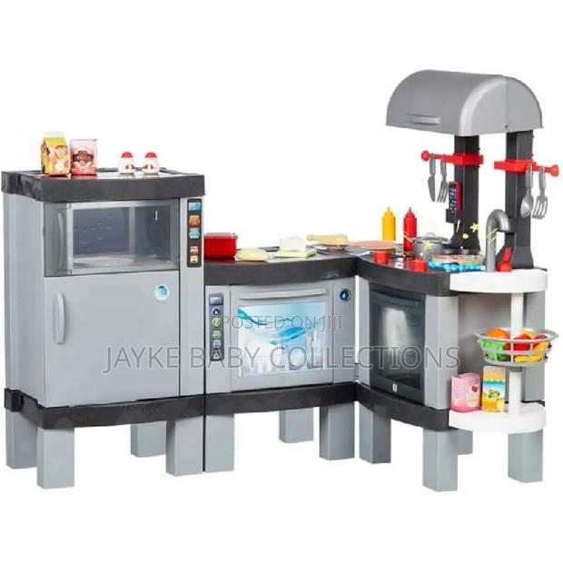 Kids Xl Toy Kitchen Set With Lights Cooking Effect - thumbnail 2