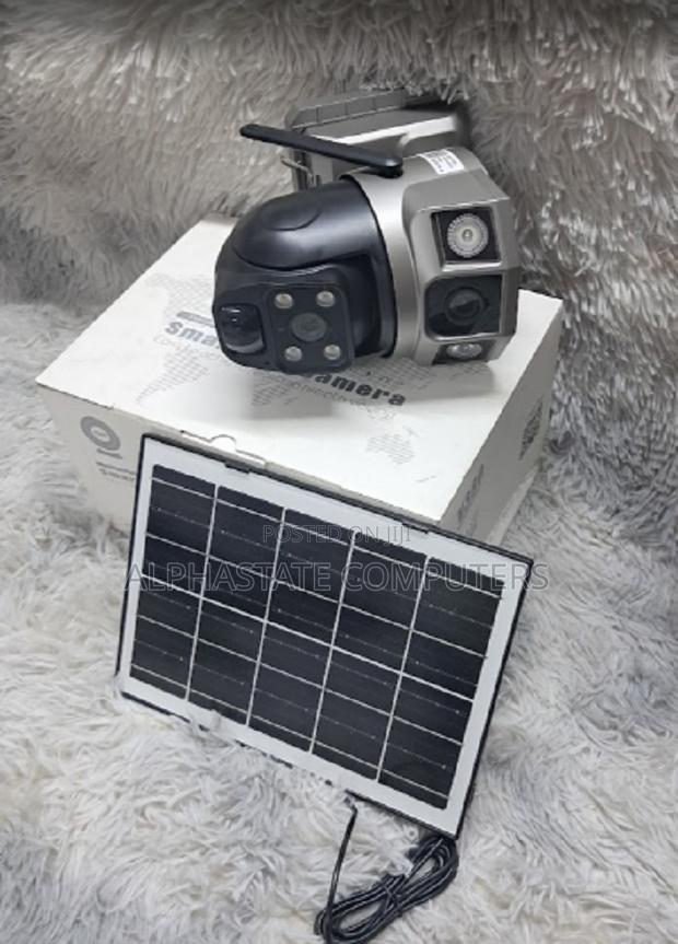 Solar Wifi Outdoor PTZ Camera Dual Lens Pir Auto Tracking