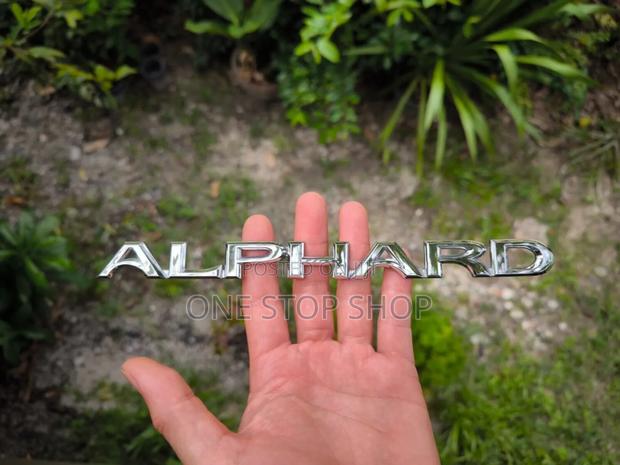Alphard 3d Boot Letter Badge