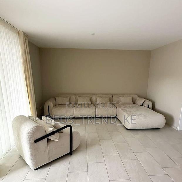 Modern 6 Seater L Seat + Matching Armchair