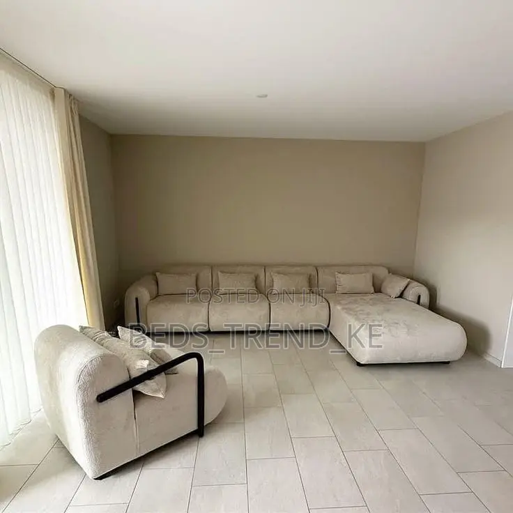 Modern 6 Seater L Seat + Matching Armchair