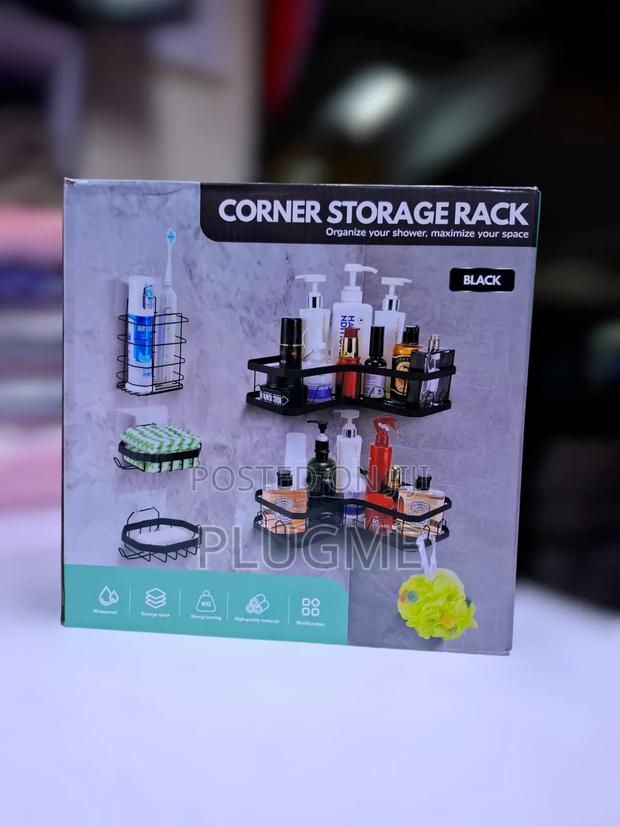 Bathroom Corner Storage Rack