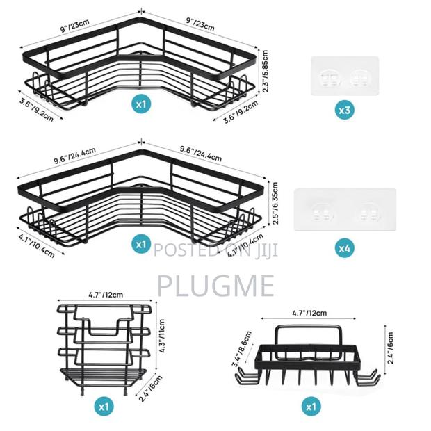 Bathroom Corner Storage Rack - thumbnail 2