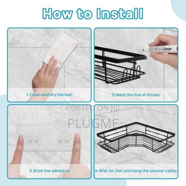 Bathroom Corner Storage Rack - thumbnail 4