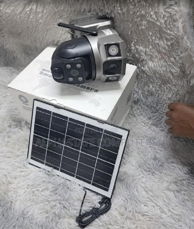 Wireless Outdoor Solar Camera Dual Lens Wifi PTZ CCTV