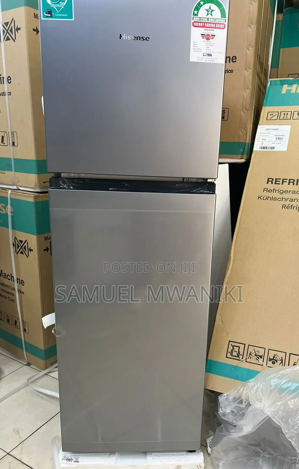 Hisense 154 Liters Double Door Fridge Latest Model