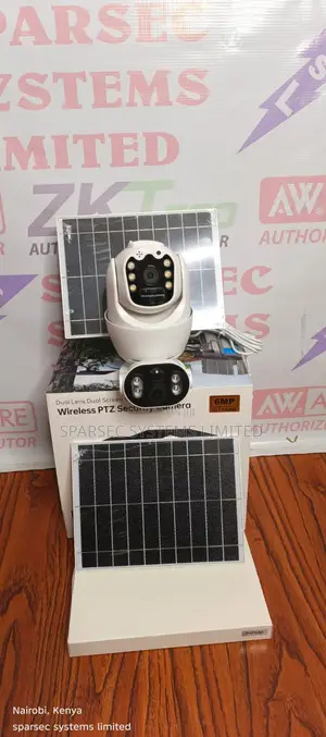 4g 6mp Ubox Dual Lens Dual Screen Solar PTZ Camera
