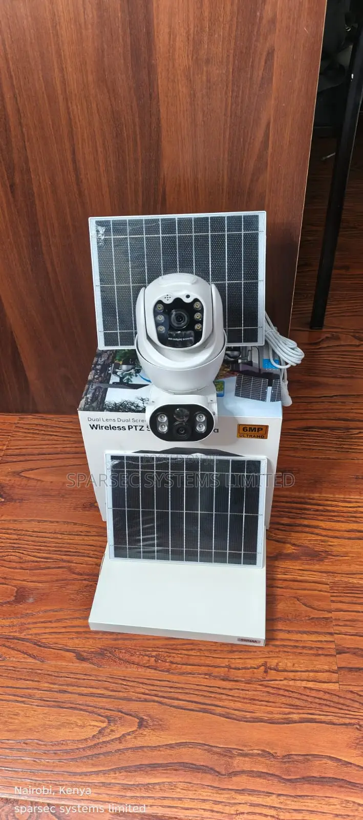 4g 6mp Ubox Dual Lens Dual Screen Solar PTZ Camera