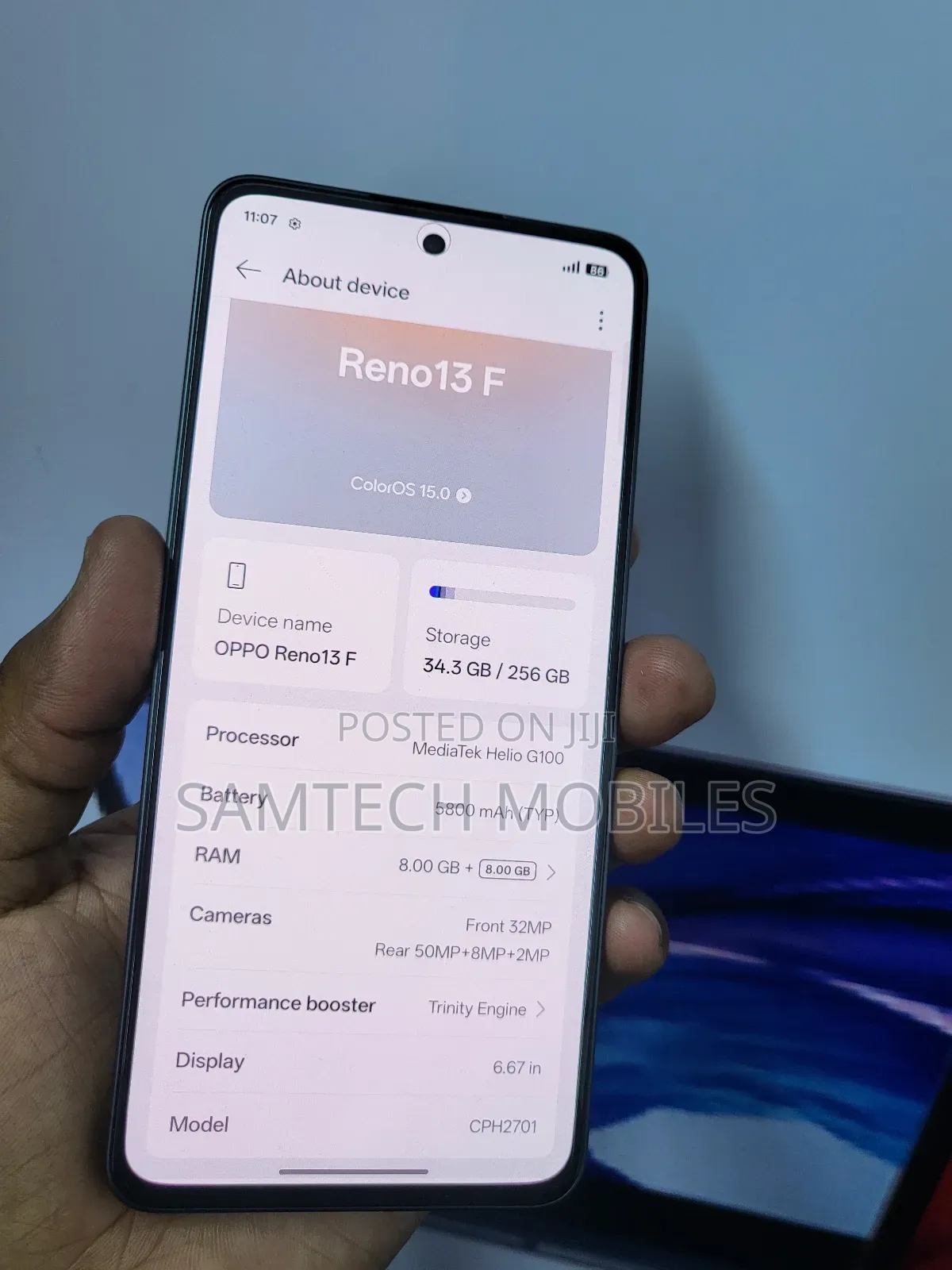 Oppo Reno13 F 256 GB Gray